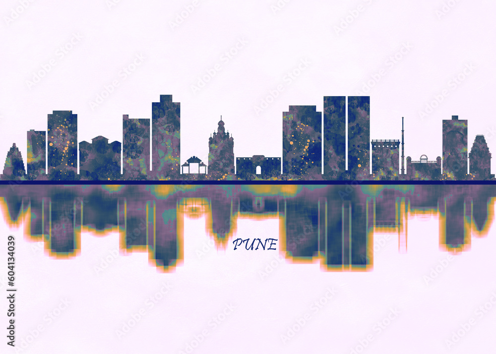 Pune Skyline. Cityscape Skyscraper Buildings Landscape City Background Modern Art Architecture Downtown Abstract Landmarks Travel Business Building View Corporate Pune Skyline. Cityscape Skyscraper Buildings Landscape City Background Modern Art Architecture Downtown Abstract Landmarks Travel Business Building View Corporate
