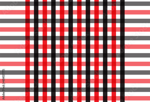 Red and White Plaid Tartan Seamless Pattern. This is a classic plaid pattern suitable for shirt printing, backgrounds and textiles