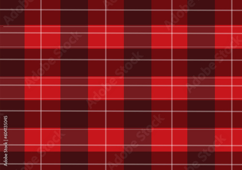 Red and White Plaid Tartan Seamless Pattern. This is a classic plaid pattern suitable for shirt printing, backgrounds and textiles