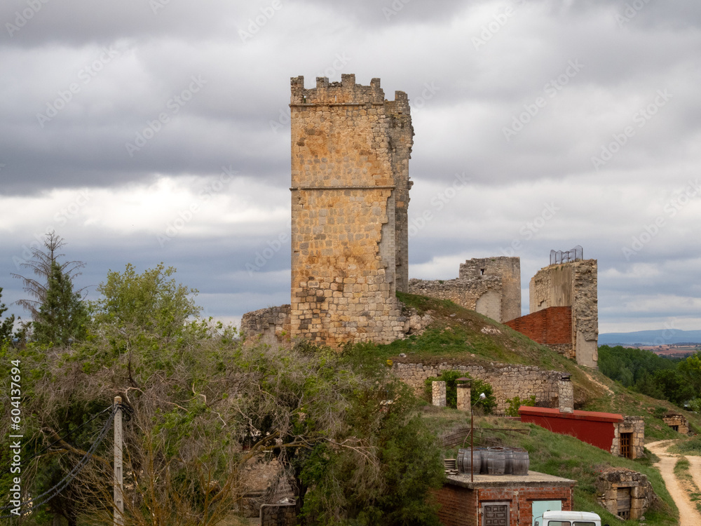 Castillo de Coruña del Conde (siglos X-XV). Burgos, Castilla y León, España. Castillo de Coruña del Conde (siglos X-XV). Burgos, Castilla y León, España.