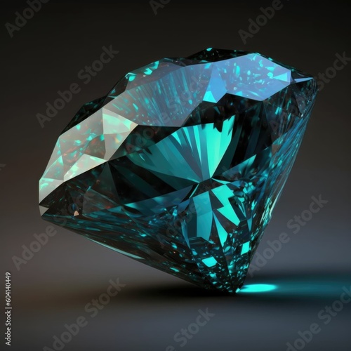 A Brilliant and Precious Blue Diamond Stone: A Vibrant Symbol of Elegance and Luxury © Taiga NYC