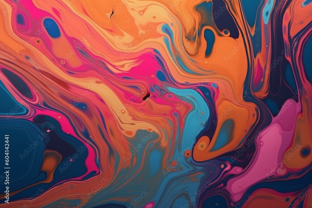 Abstract colorful background wallpaper paint design. Ai generated Abstract colorful background wallpaper paint design. Ai generated