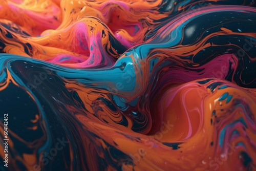 Abstract colorful background wallpaper paint design. Ai generated