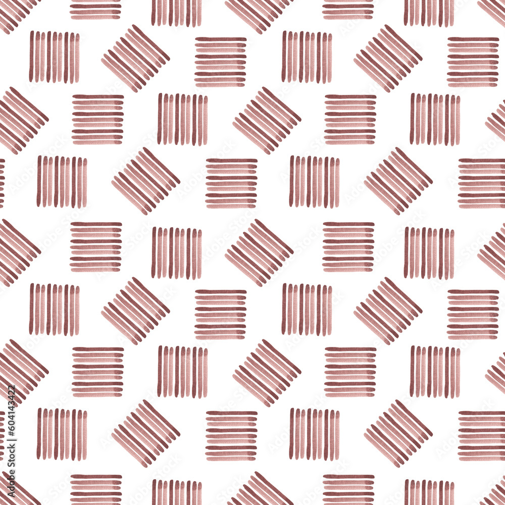 Dark pink striped shapeless strokes seamless pattern watercolor illustration, trendy minimalist concept, simple repeat ornament decorative texture, trendy modern liquid design Dark pink striped shapeless strokes seamless pattern watercolor illustration, trendy minimalist concept, simple repeat ornament decorative texture, trendy modern liquid design