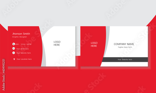 creative corporate abstract minimal visiting modern business card design