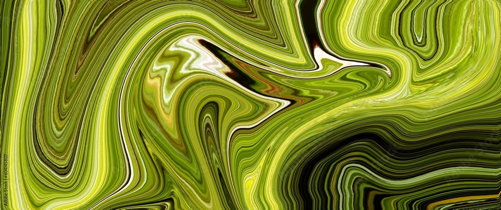 Green abstract background of waves ink in water marble design illustration texture Green abstract background of waves ink in water marble design illustration texture