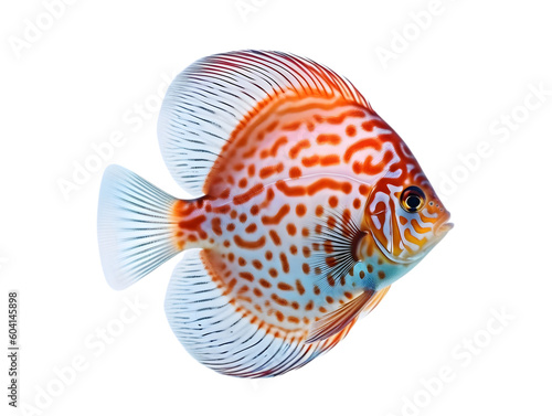 discus fish isolated from background, generated ai.