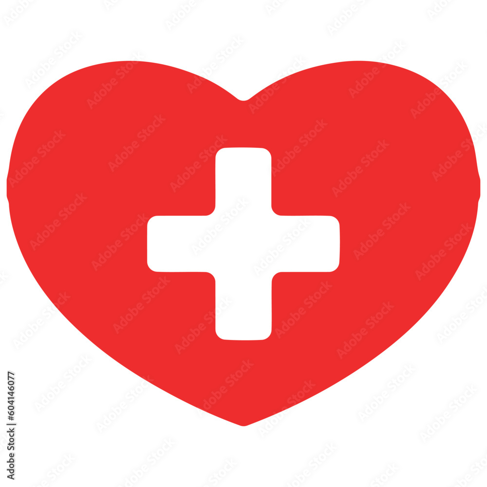 Obraz premium heart and cross