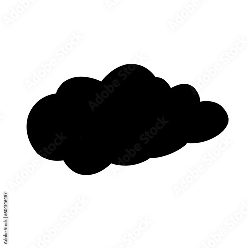 cloud silhouette vector