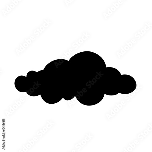 cloud silhouette vector