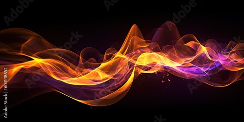 Golden swirling fluid backg...