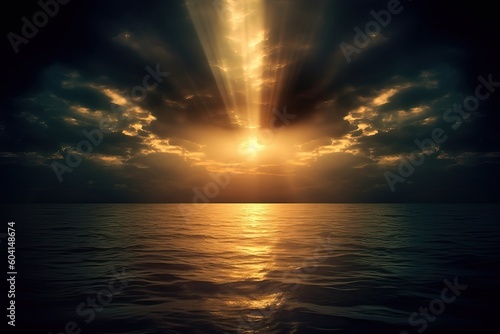Sunlight filtering through ...