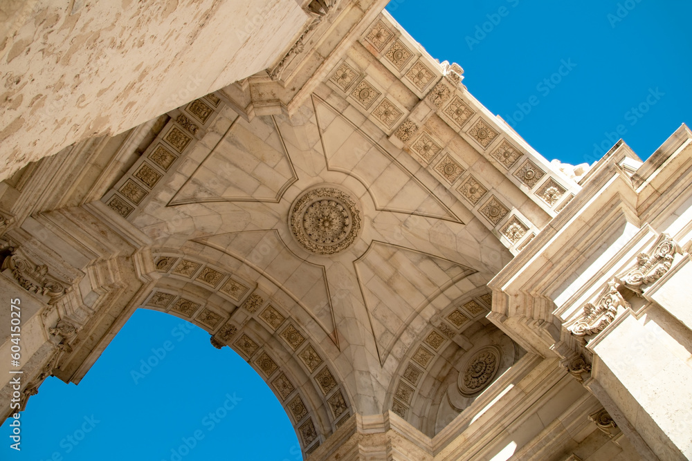 Lisbon, Portugal, the famous arch on Praca do Comercio Lisbon, Portugal, the famous arch on Praca do Comercio