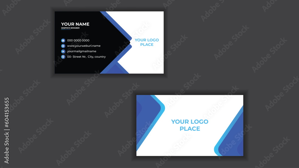 Creative Corporate Business Card Design template. Creative Corporate Business Card Design template.
