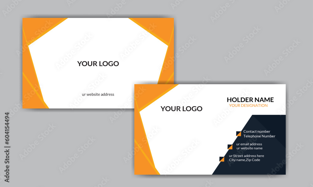 Modern and Simple Business card template design for corporate business Modern and Simple Business card template design for corporate business