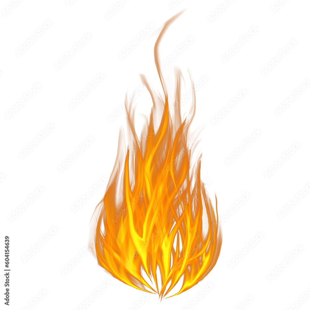 Realistic burning fire flames, Burning hot sparks realistic fire flame