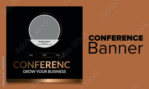 vector elegant business conference banner template