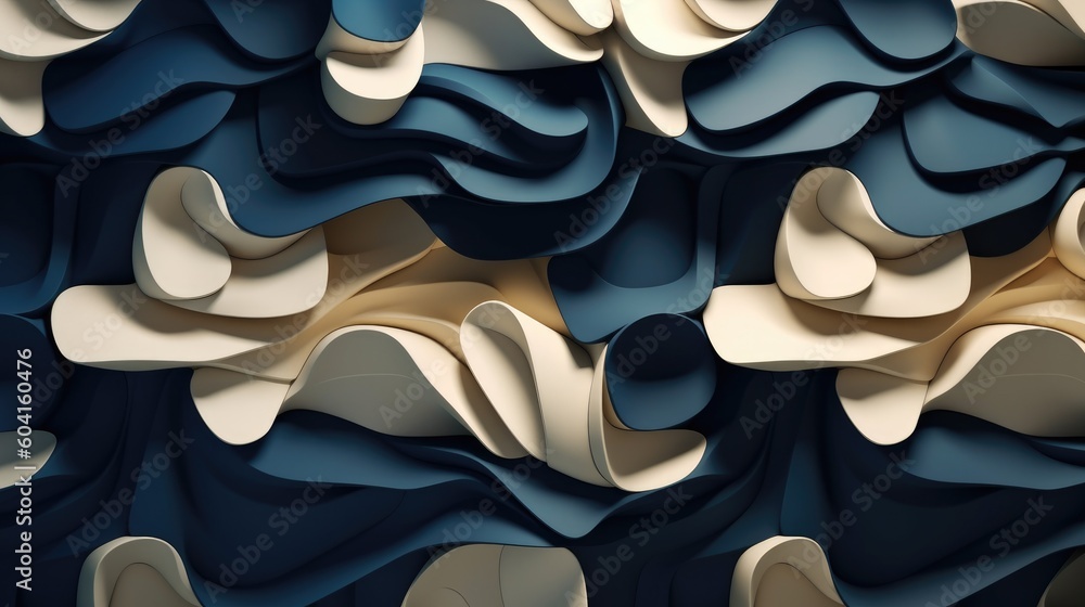 Modern Abstract 3D Background. Generative AI Modern Abstract 3D Background. Generative AI