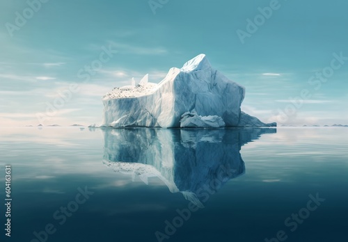 Iceberg the water, generative ai © progressman