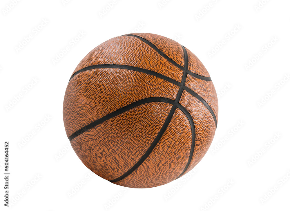 Fototapeta premium Basketball isolated with cut out background. 
