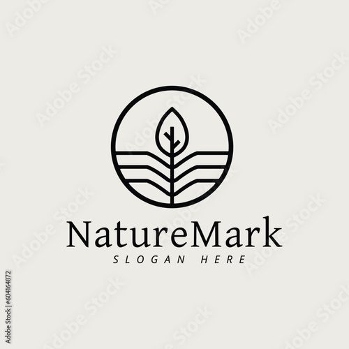 Nature leaf logo vector design template, eco-friendly symbol.