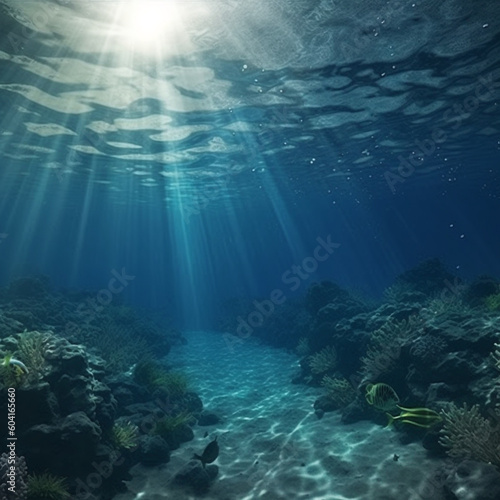 underwater scene with reef © Alyshia