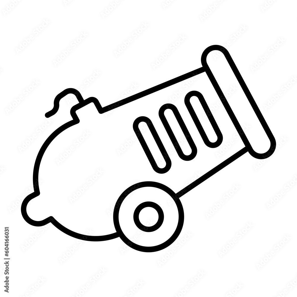 Cannon Thin Line Icon