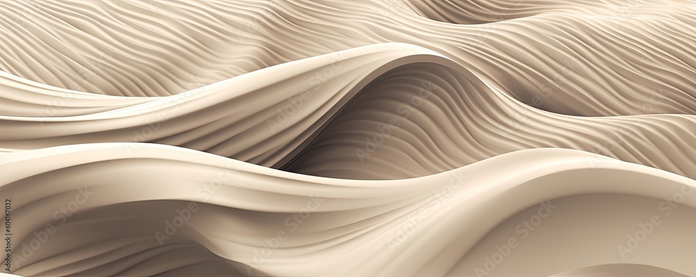 Obraz premium an ornamental Abstract Horizontal background, carved and engraved in ivory. Liquid flow texture. Fluid art Abtract-themed, photorealistic illustrations in JPG. 10:4 aspect. Generative ai