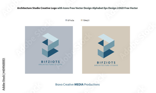 Architecture Studio Creative Logo with Icons Free Vector Design Alphabet Eps Design LOGO Free Vector