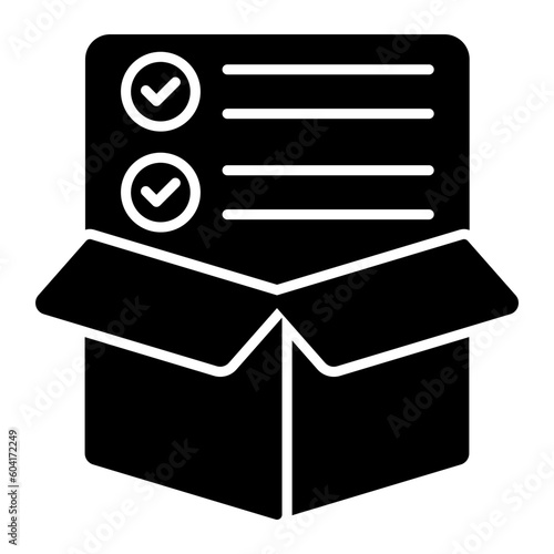 Agile Backlog Glyph icon