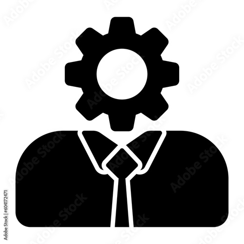 Scrum Master Glyph icon