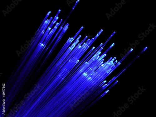 blue fiber optics