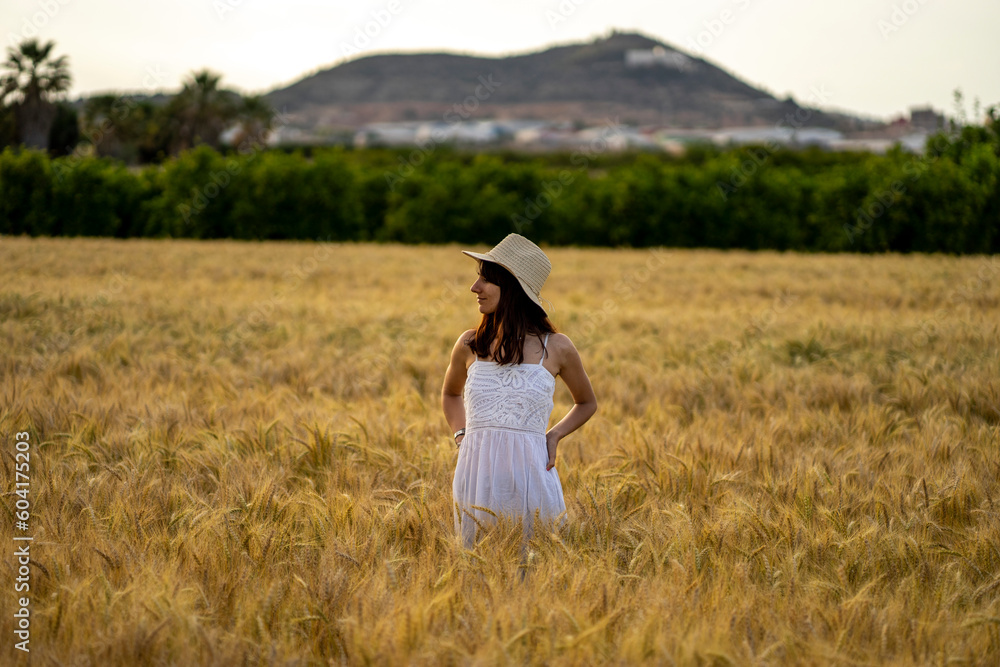 Portrait of a girl in a cereal field Portrait of a girl in a cereal field