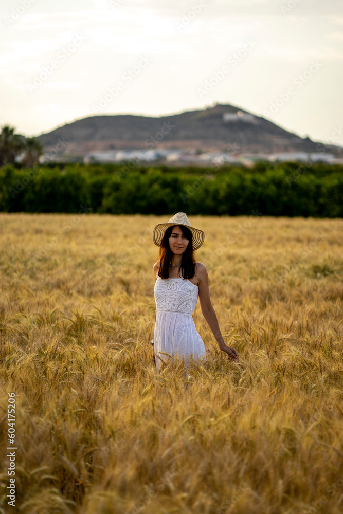 Portrait of a girl in a cereal field Portrait of a girl in a cereal field