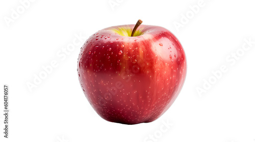 Colorful ripe apple, vibrant color, pristine look Generative AI, Generative, AI 