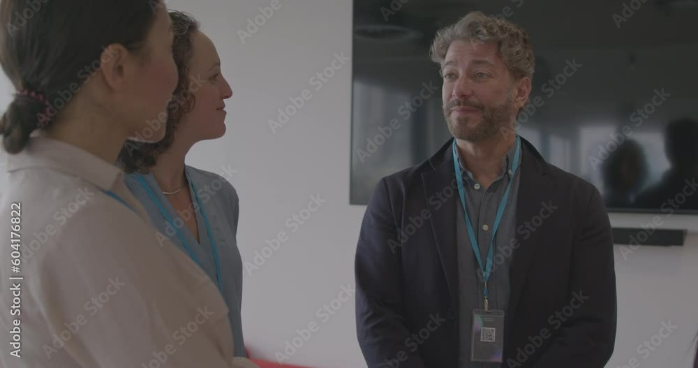 Group of Business People Talking in Meeting room Group of Business People Talking in Meeting room