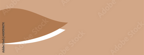 Minimalist modern art abstract vector background in nude beige colors.