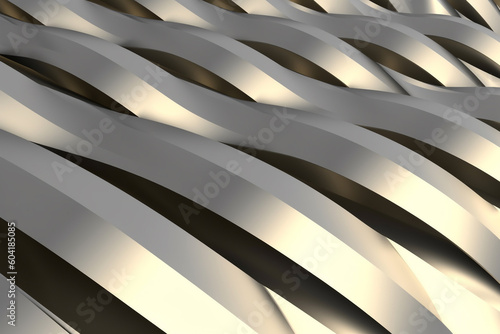 Wallpaper Mural abstract background with metal curves and straight lines. Minimal futuristic design ai generative Torontodigital.ca