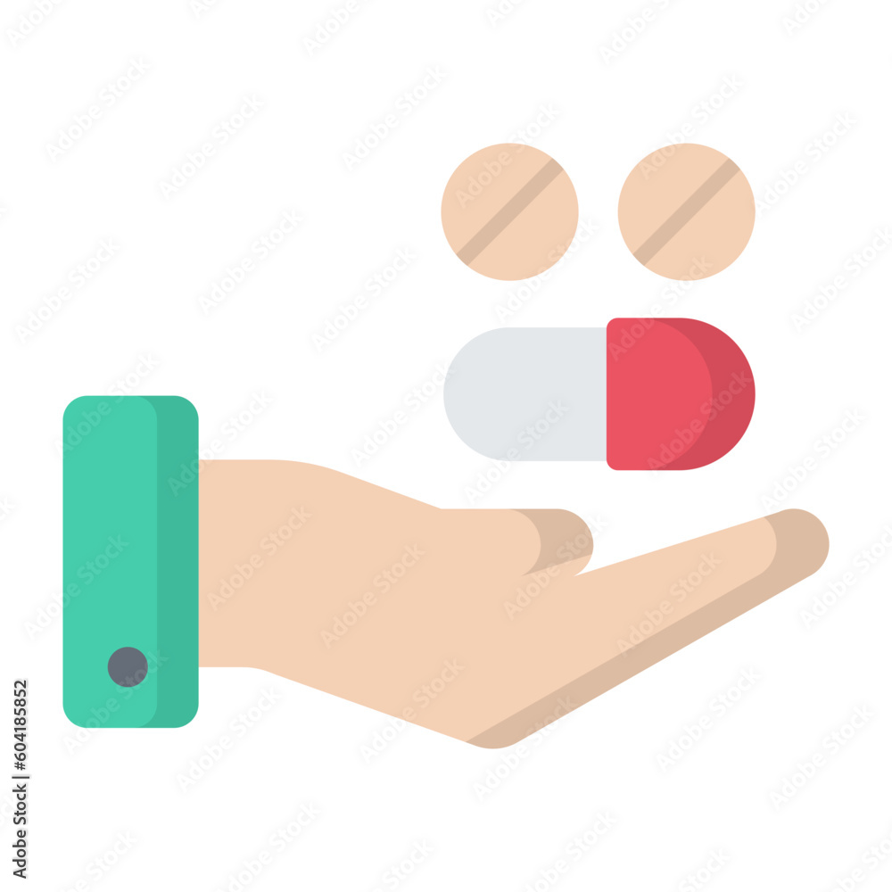 Sleep Aid Flat Icon Sleep Aid Flat Icon