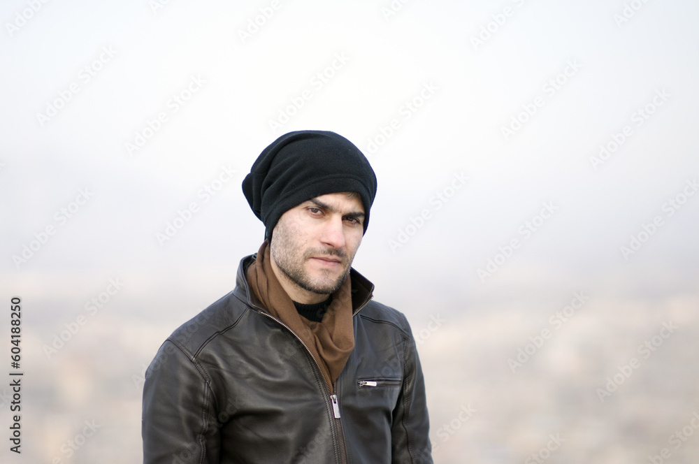 mountaineer waiting on top of the mountain mountaineer waiting on top of the mountain
