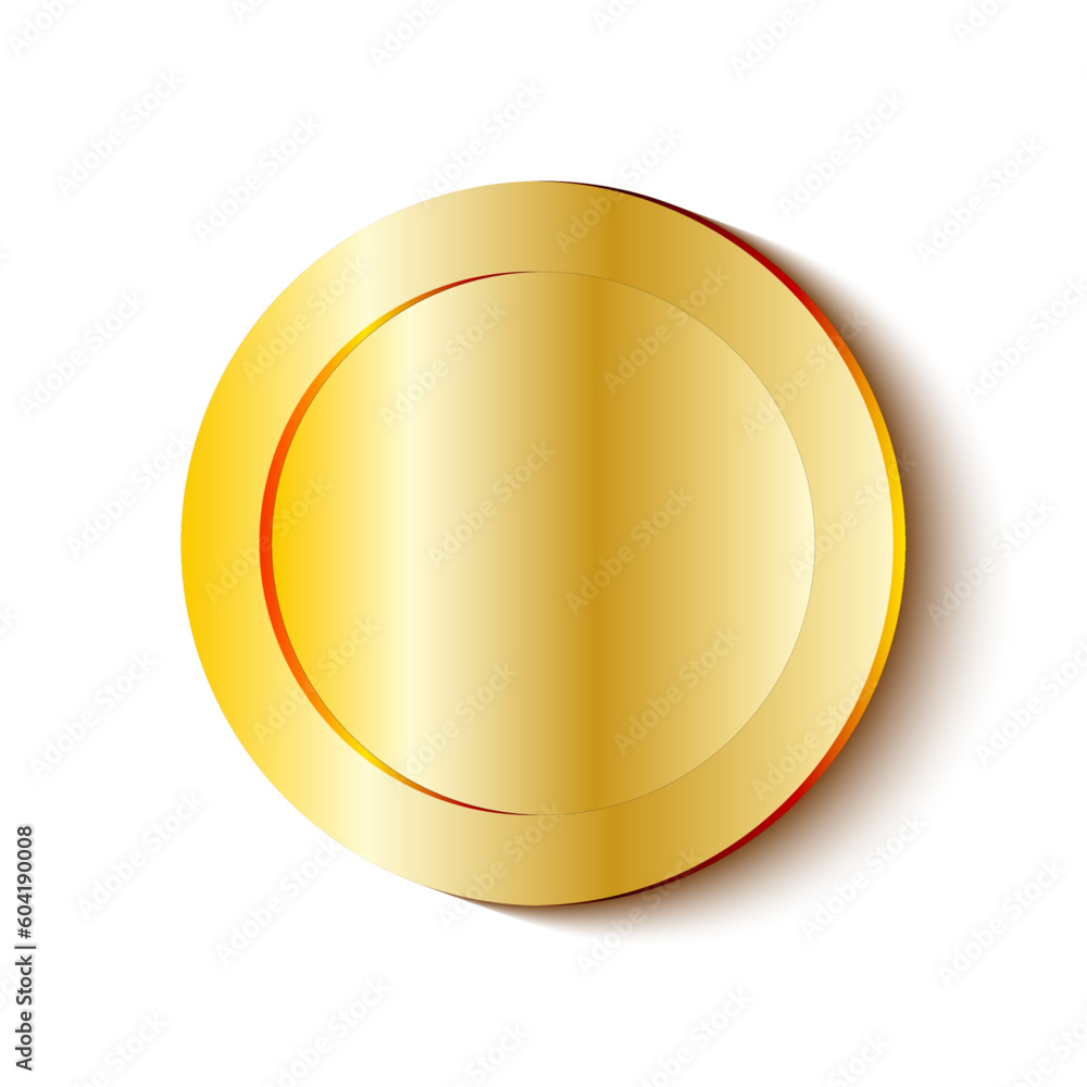 3D Gold Coin Level Up Game Resource