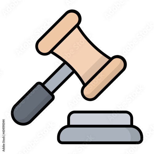 Law Line Color Icon