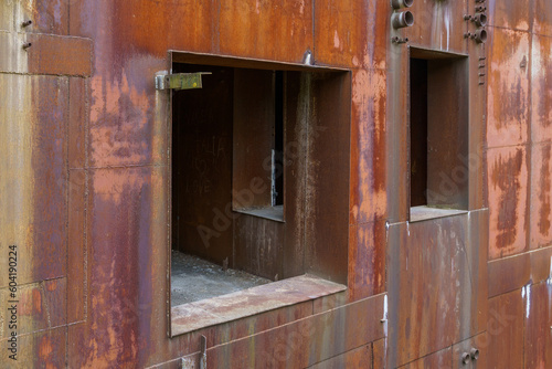 Abandoned secret nuclear bunker. Cold War command post, object 1180. Background photo