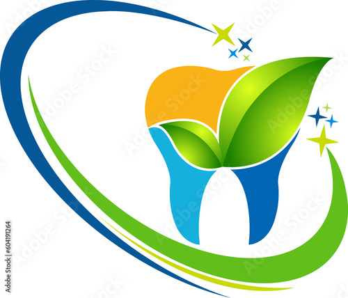 Dental herbal logo