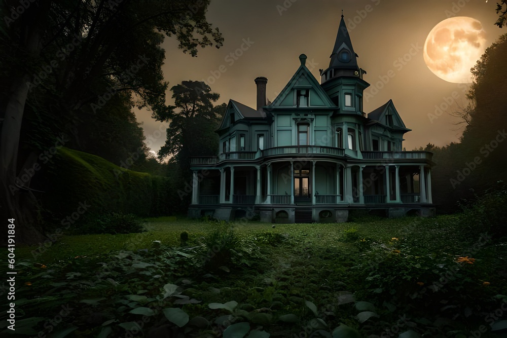 The Haunting Enigma: A Mysterious Mansion Amidst the Mist The Haunting Enigma: A Mysterious Mansion Amidst the Mist