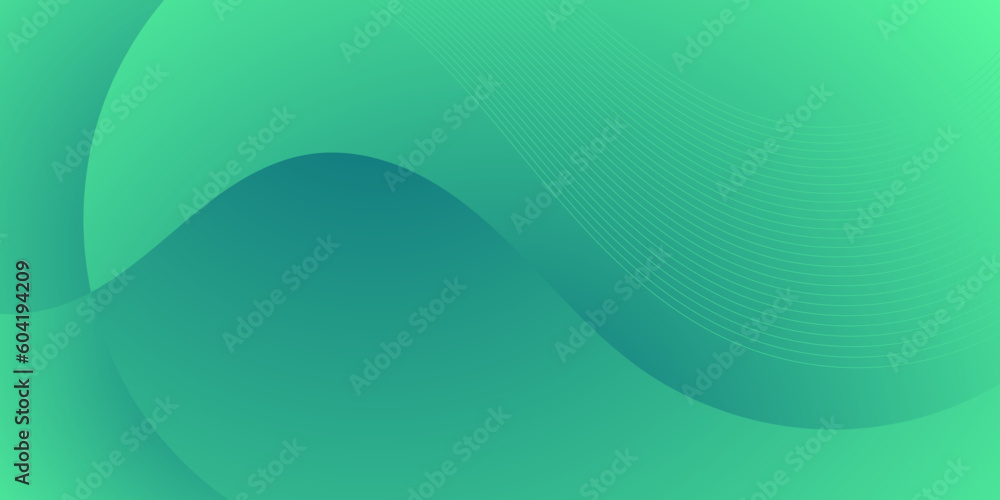 abstract green wave colorful background vector illustration