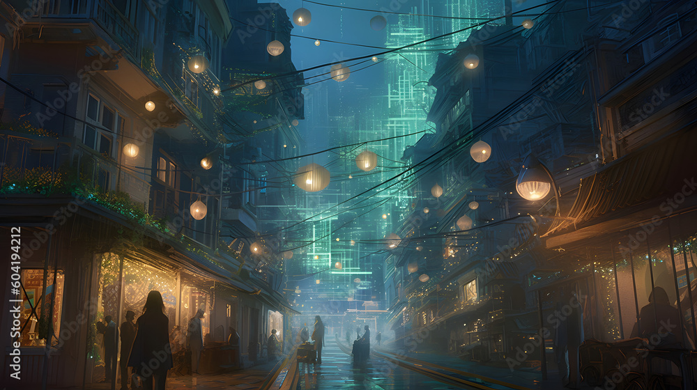 魔法の都市、境界なき驚異の世界 No.019 | Enchanted Metropolis: Where Possibilities Transcend Generative AI