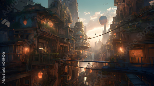 魔法の都市、境界なき驚異の世界 No.020| Enchanted Metropolis: Where Possibilities Transcend Generative AI