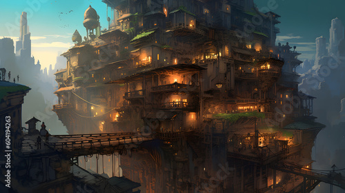 魔法の都市、境界なき驚異の世界 No.012 | Enchanted Metropolis: Where Possibilities Transcend Generative AI