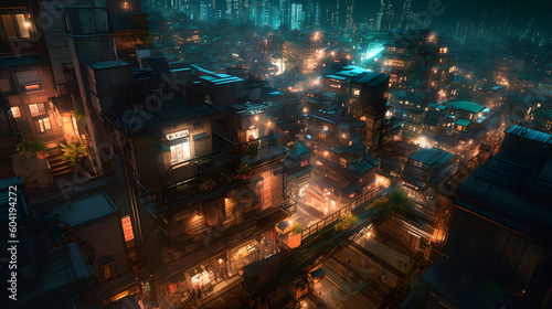 魔法の都市、境界なき驚異の世界 No.011   Enchanted Metropolis: Where Possibilities Transcend Generative AI © Lumin5e616f1
